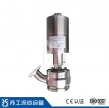 Pneumatic aseptic tank bottom valve